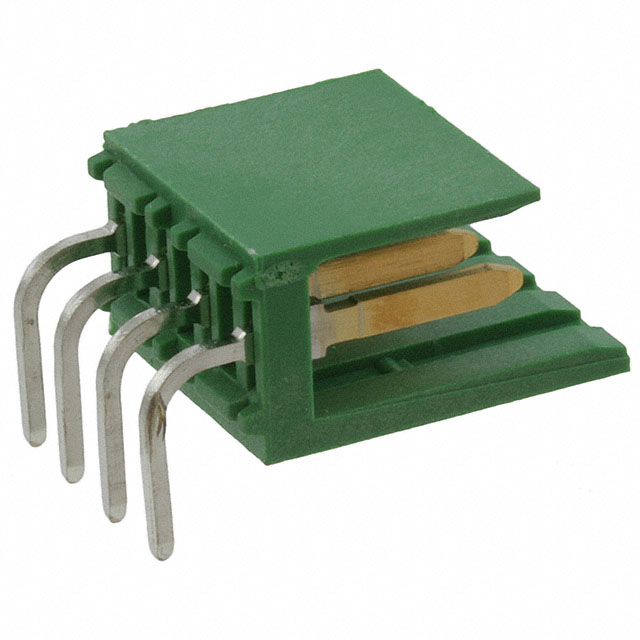 CONN HEADER R/A 4POS 3.96MM