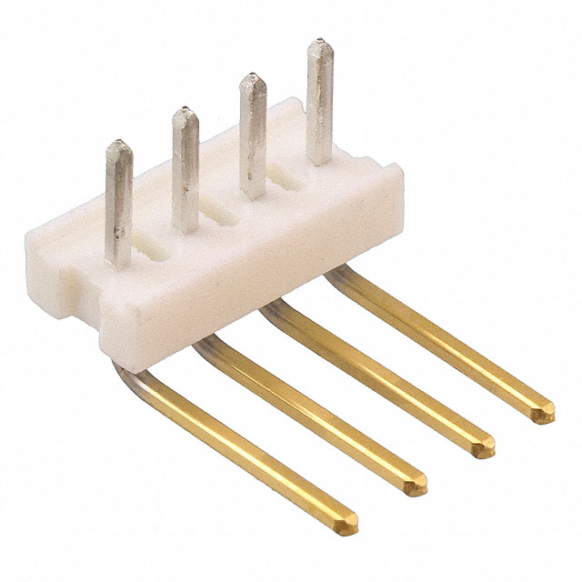 CONN HEADER R/A 4POS 2.54MM