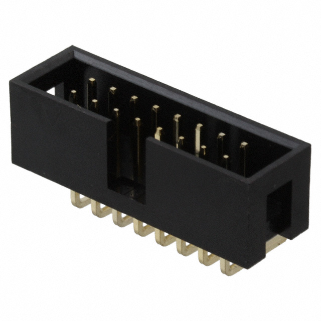 CONN HEADER R/A 16POS 2.54MM