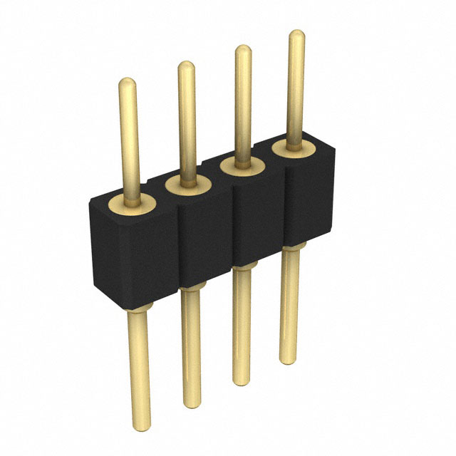 CONN HEADER VERT 4POS 2.54MM