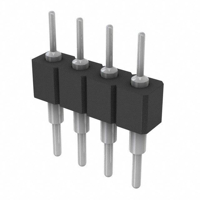 CONN HEADER VERT 4POS 2.54MM