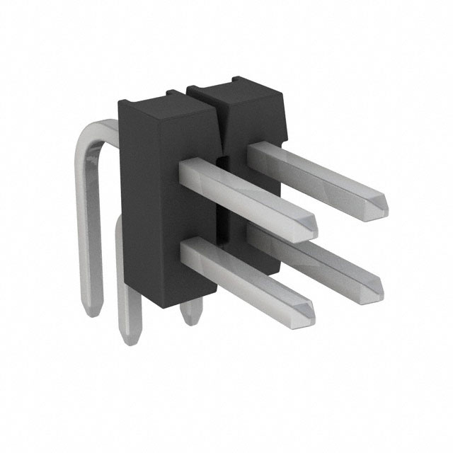 CONN HEADER R/A 4POS 2.54MM