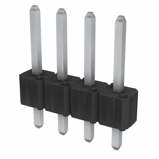 CONN HEADER VERT 4POS 2.54MM
