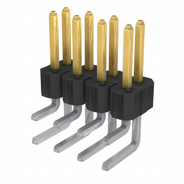 CONN HEADER R/A 8POS 2.54MM