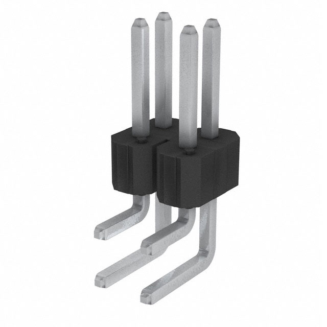 CONN HEADER R/A 4POS 2.54MM