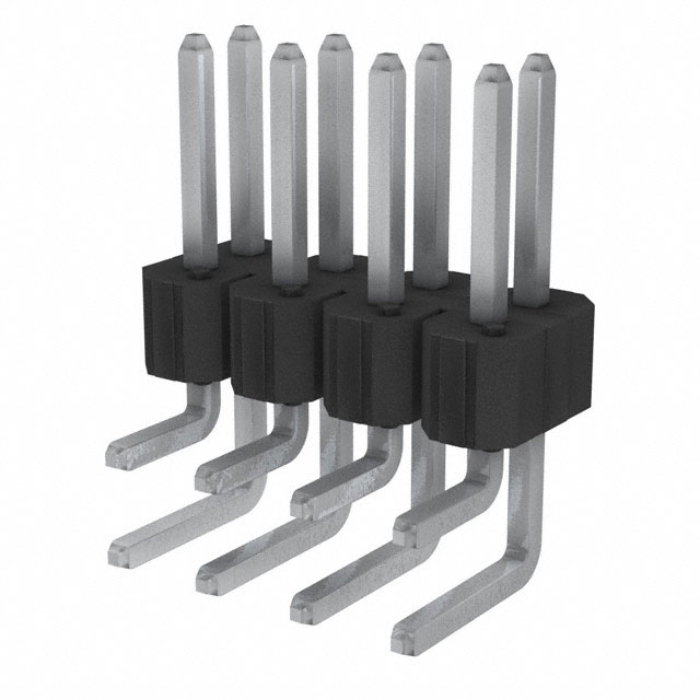 CONN HEADER R/A 8POS 2.54MM