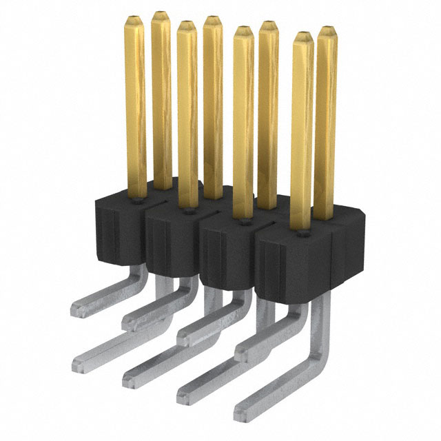 CONN HEADER R/A 8POS 2.54MM