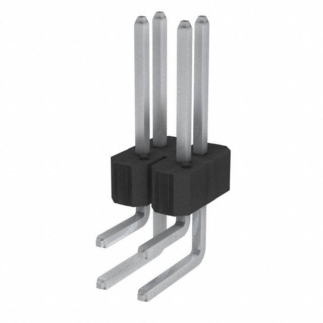 CONN HEADER R/A 4POS 2.54MM