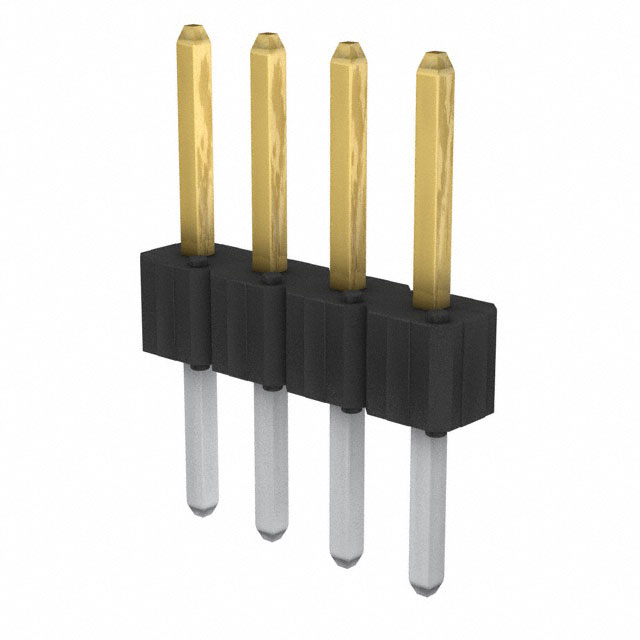 CONN HEADER VERT 4POS 2.54MM