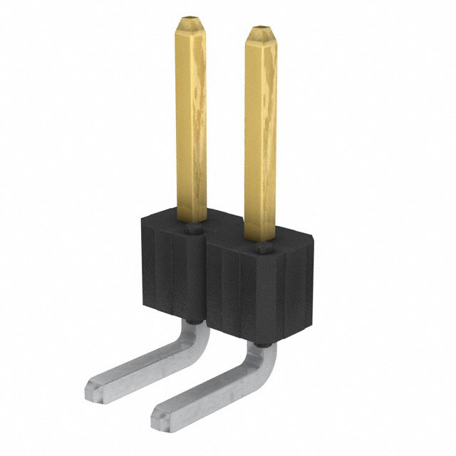 CONN HEADER R/A 2POS 2.54MM
