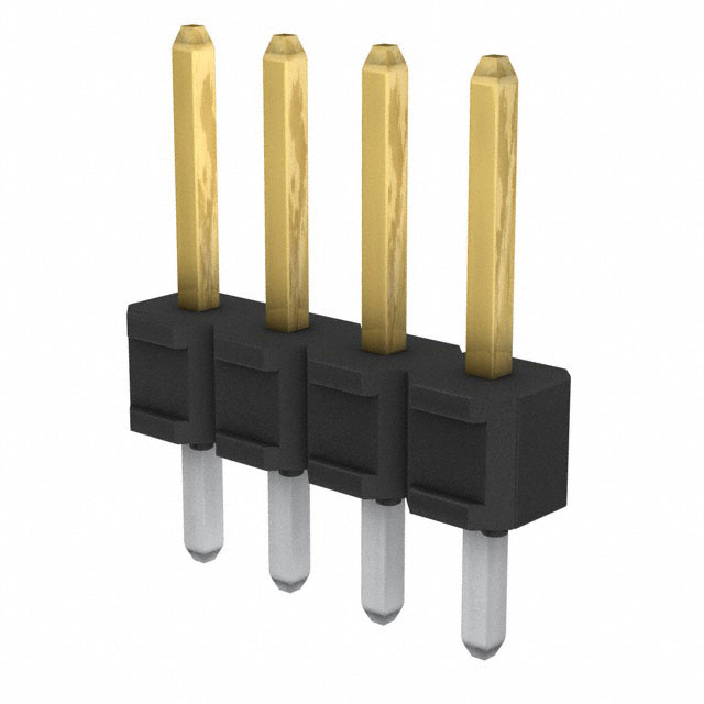CONN HEADER VERT 4POS 2.54MM