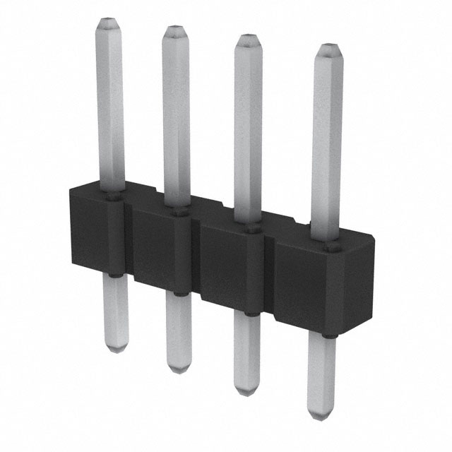CONN HEADER VERT 4POS 2.54MM