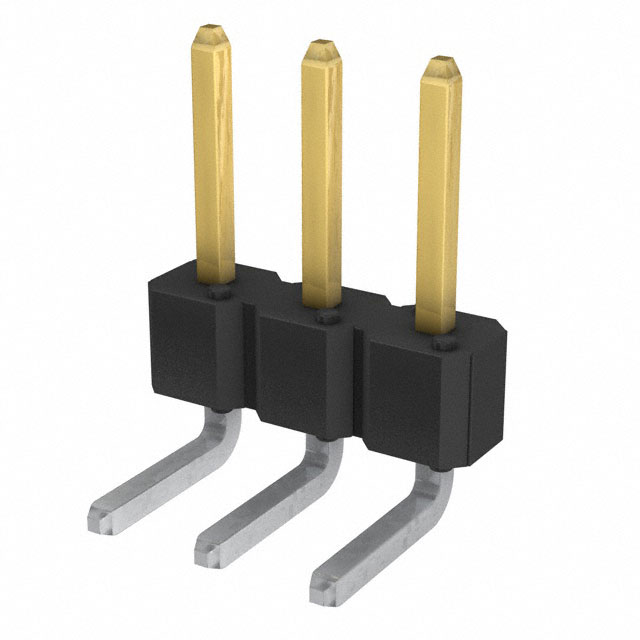 CONN HEADER R/A 3POS 2.54MM