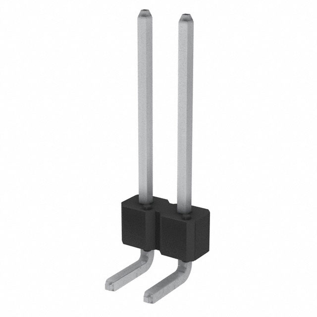 CONN HEADER R/A 2POS 2.54MM