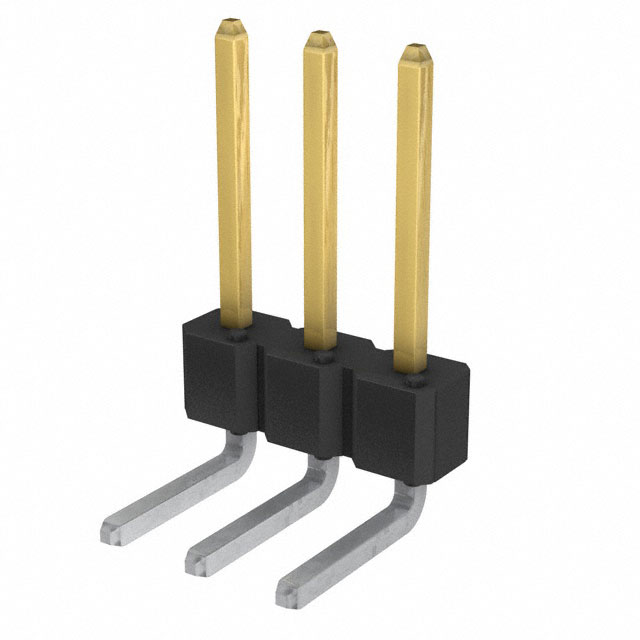 CONN HEADER R/A 3POS 2.54MM