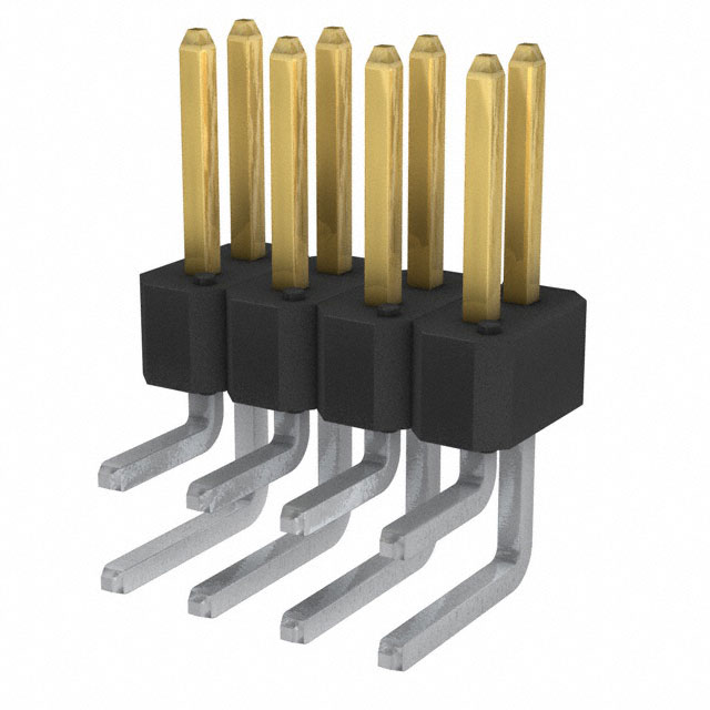 CONN HEADER R/A 8POS 2.54MM