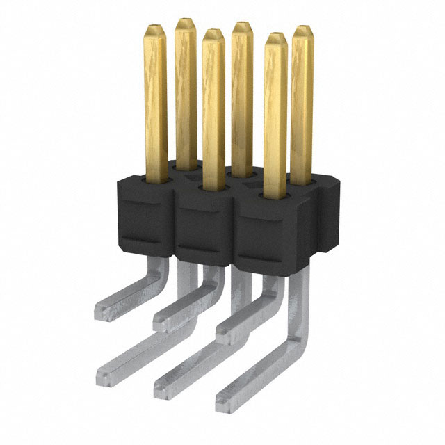 CONN HEADER R/A 6POS 2.54MM