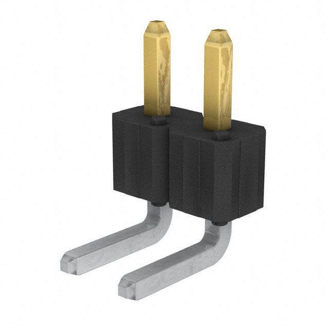 CONN HEADER R/A 2POS 2.54MM