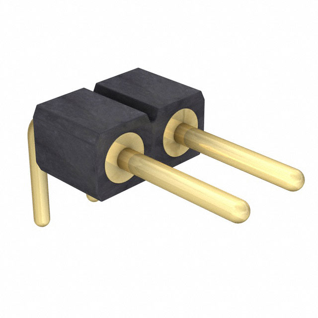 CONN HEADER R/A 2POS 2.54MM