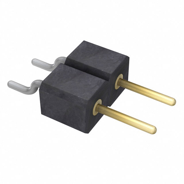 CONN HEADER SMD R/A 2POS 2.54MM