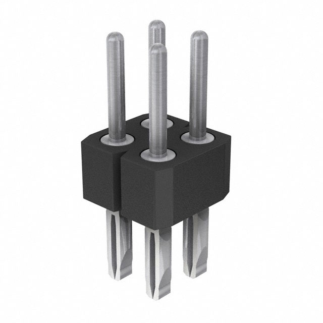 CONN HEADER VERT 4POS 2.54MM