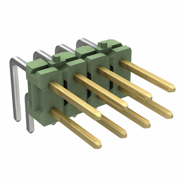 CONN HEADER R/A 8POS 2.54MM