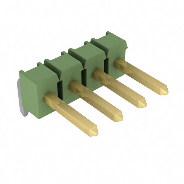 CONN HEADER R/A 4POS 2.54MM