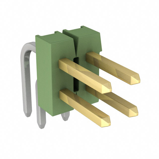 CONN HEADER R/A 4POS 2.54MM