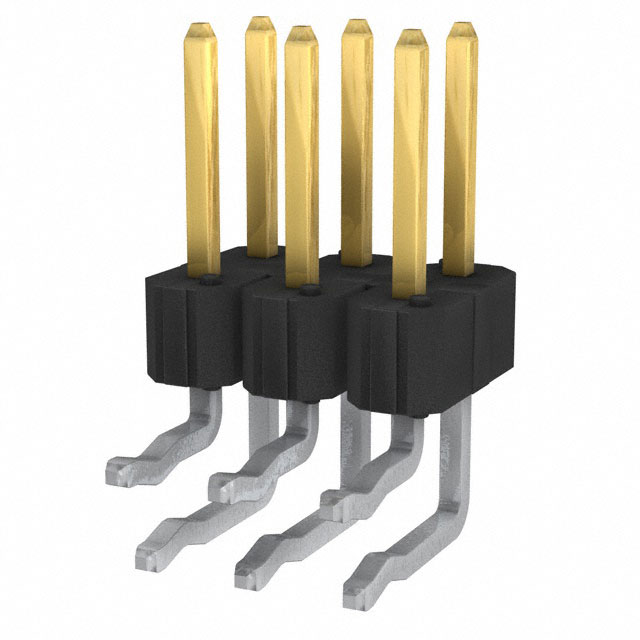 CONN HEADER R/A 6POS 2.54MM