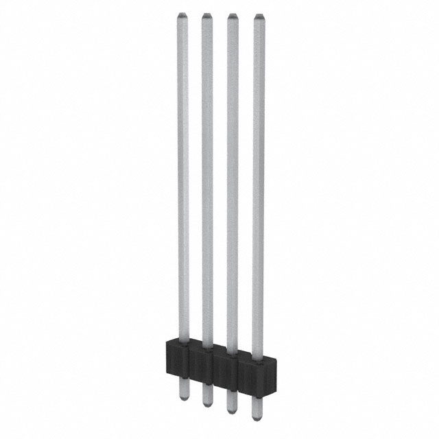 CONN HEADER VERT 4POS 2.54MM