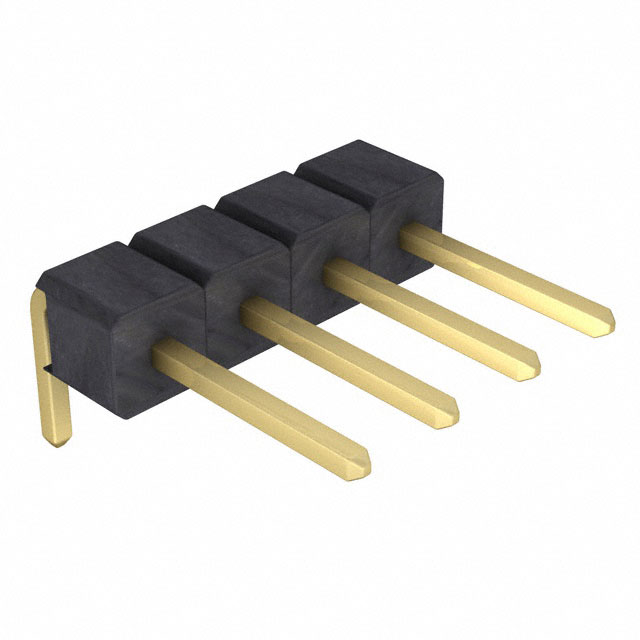 CONN HEADER R/A 4POS 2.54MM
