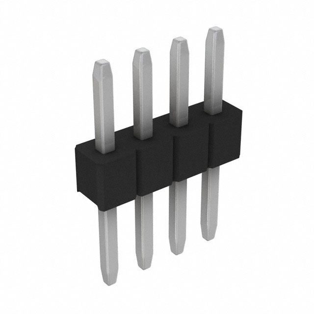 CONN HEADER VERT 4POS 2.54MM