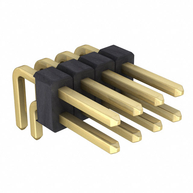 CONN HEADER R/A 8POS 2.54MM