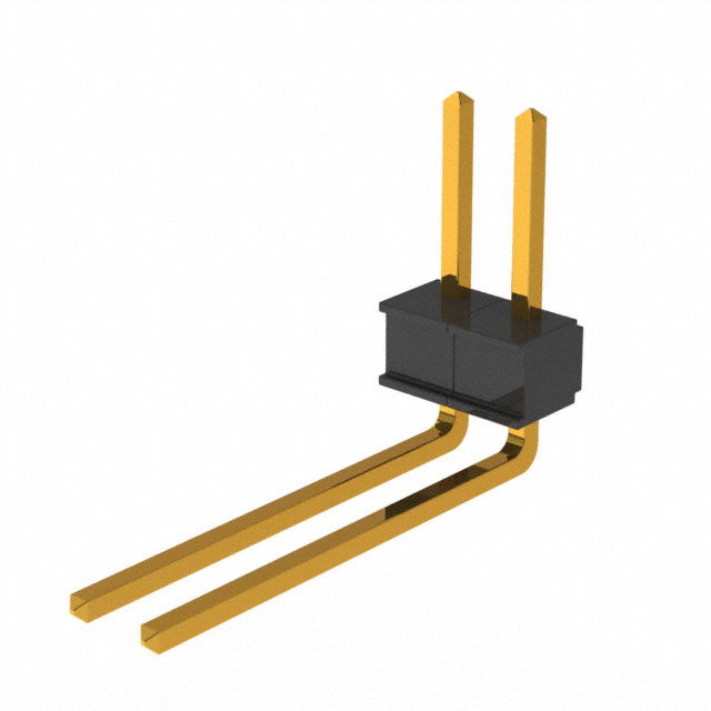CONN HEADER R/A 2POS 2.54MM