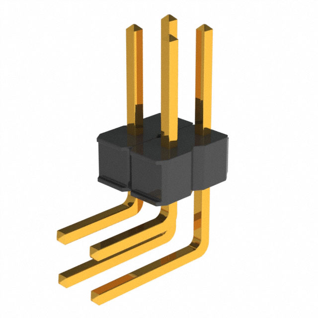 CONN HEADER R/A 4POS 2.54MM