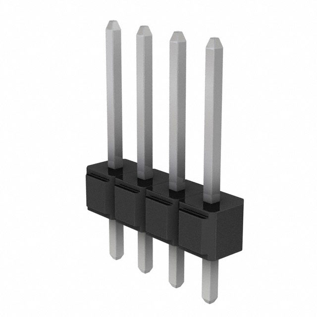 CONN HEADER VERT 4POS 2.54MM