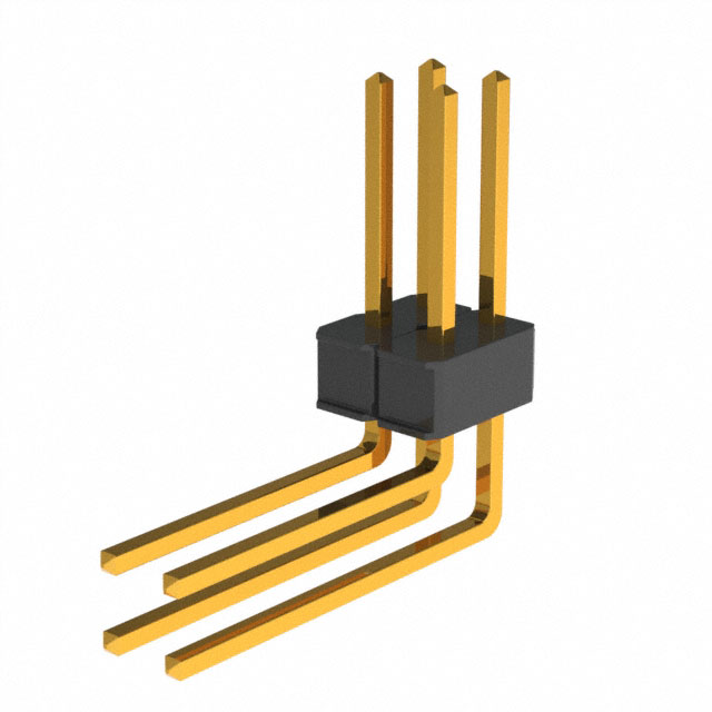 CONN HEADER R/A 4POS 2.54MM