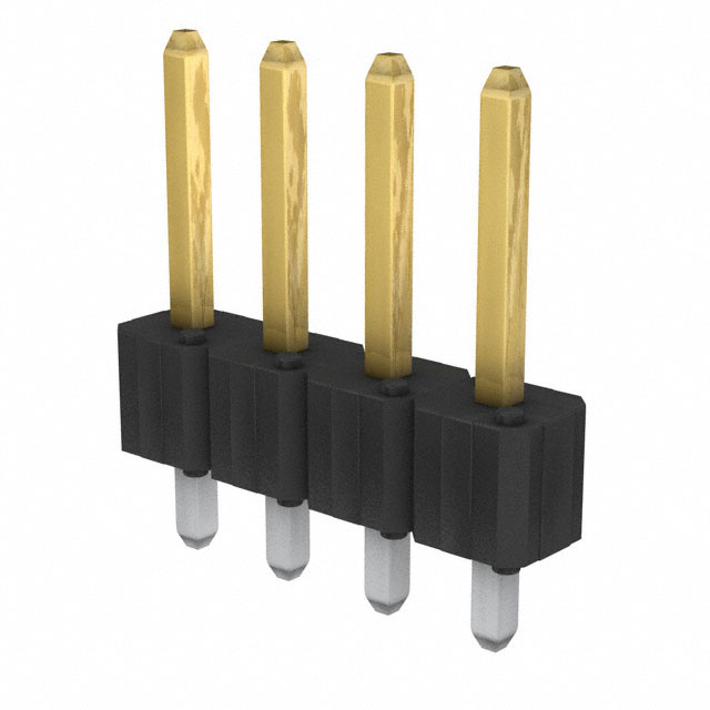 CONN HEADER VERT 4POS 2.54MM