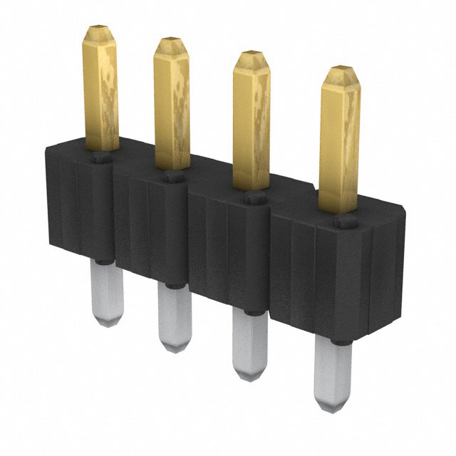 CONN HEADER VERT 4POS 2.54MM