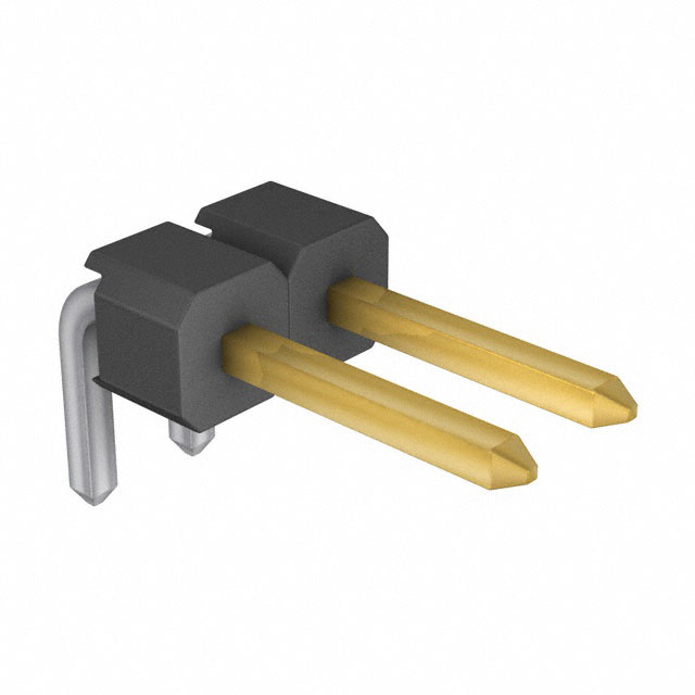 CONN HEADER R/A 2POS 2.54MM