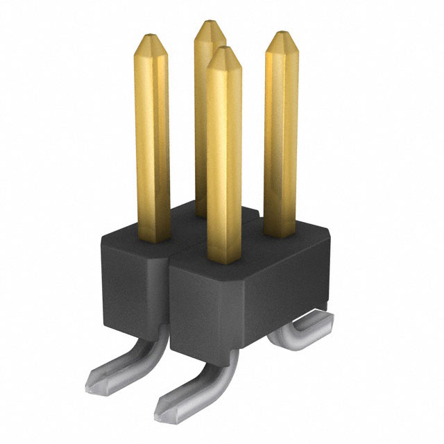 CONN HEADER SMD 4POS 2.54MM