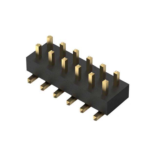 12POS, 2MM PITCH PIN HDR, DIL, S