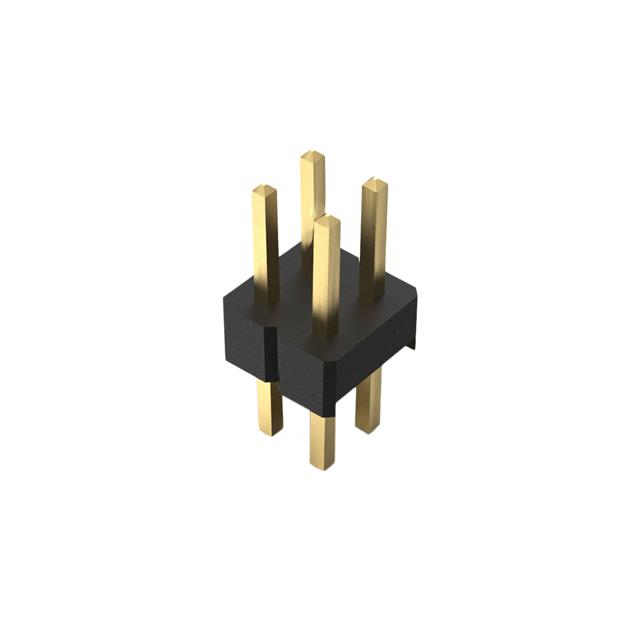 4W, 2MM PITCH PIN HDR, DIL, TH,