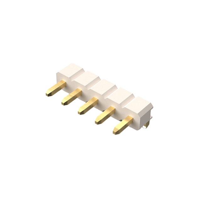 CONN HEADER R/A 5POS 2.54MM