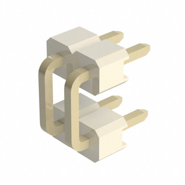 2W, 2.54MM PTH HDR,U SHAPED,DUAL