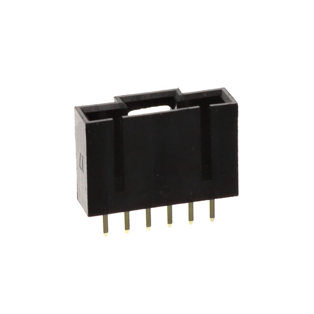 HEADER VERT TH GOLD 6POS .1" SIN