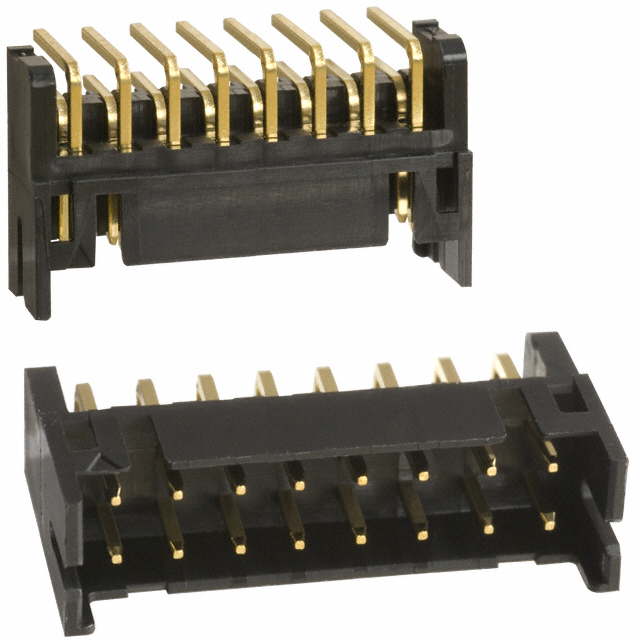 CONN HEADER R/A 16POS 2MM