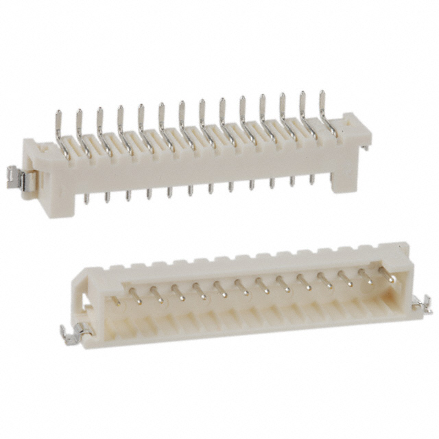 CONN HEADER SMD R/A 14POS 2MM