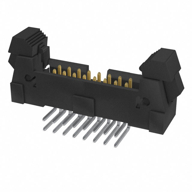 CONN HEADER R/A 16POS 2MM