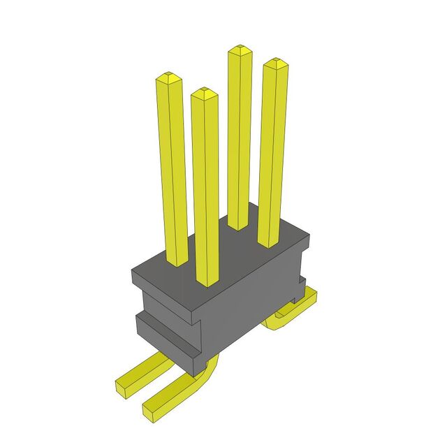 CONN HEADER SMD 4POS 1.27MM
